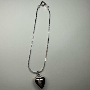 Silver tone Child’s Heart Bracelet
